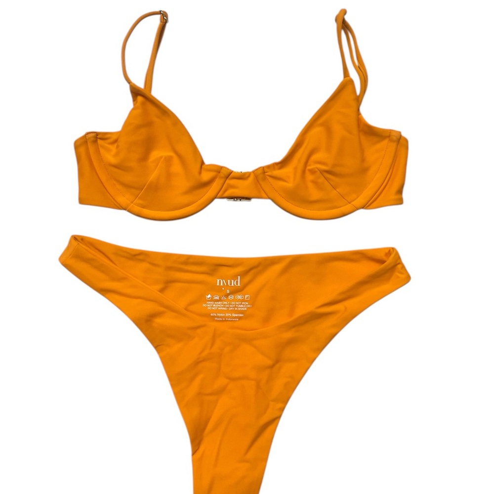 Vibrant Orange Bikini Set